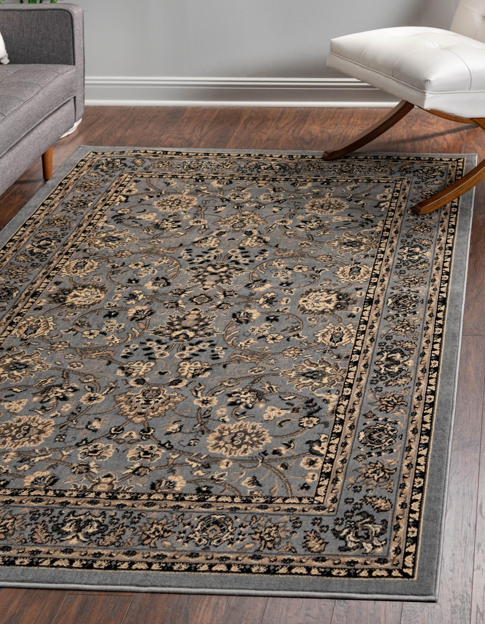 9x12 Rectangle Rug Unique Loom Sialk Hill Collection Area Rug - Washington (9' x 12 ...