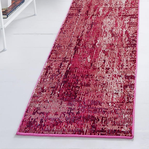 Unique Loom Starlight Collection Area Rug - Sirius (2' 2" x 6' 1" Runner Red/Blue)