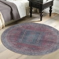thumbnail image 1 of Unique Loom Sisu Collection Area Rug - Hyderabad (3' 11" Round Multi/Beige), 1 of 7