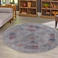 thumbnail image 1 of Unique Loom Sisu Collection Area Rug - Kerala (3' 11" Round Sandy and Ivory/Brown), 1 of 7