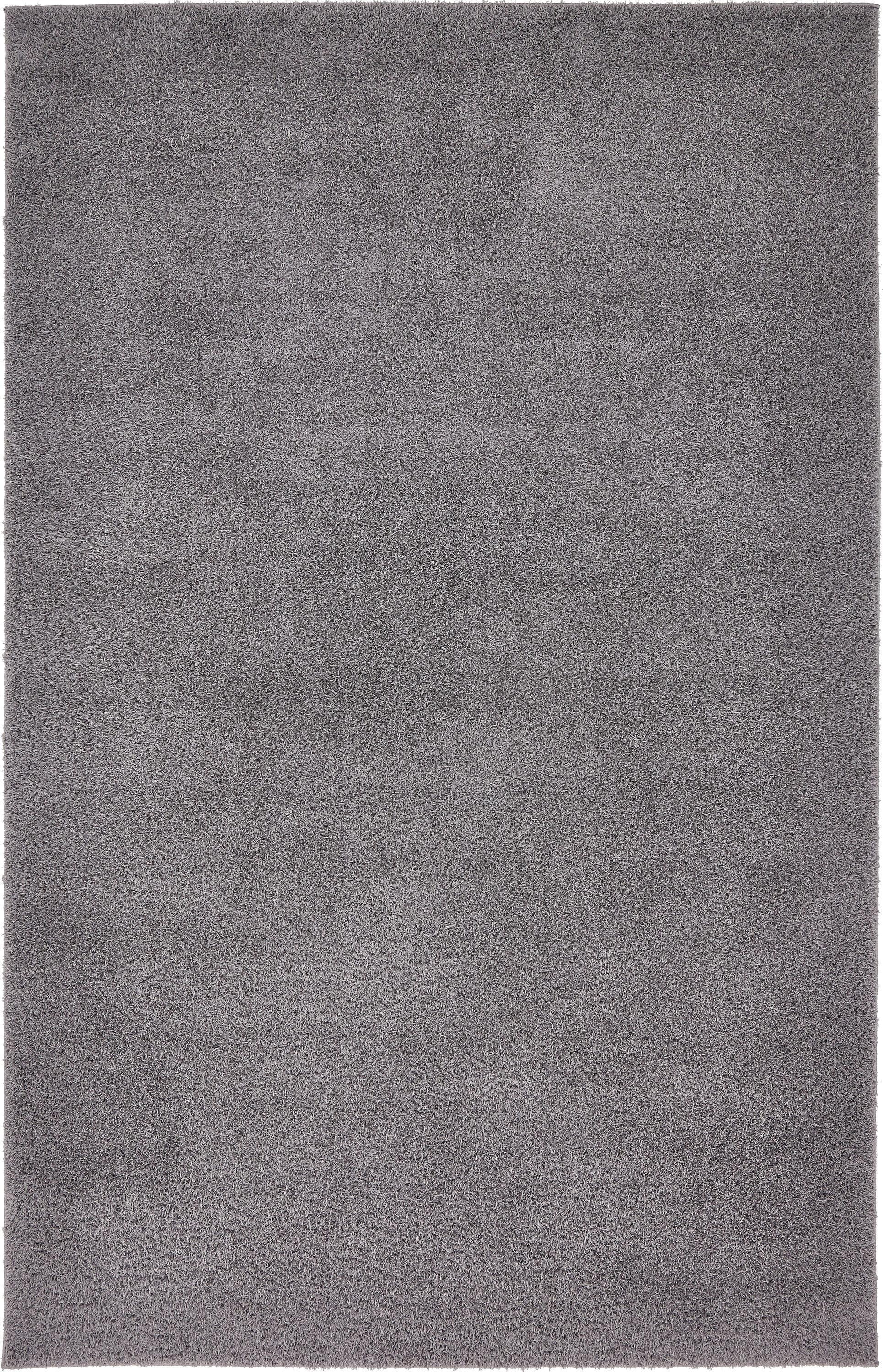 Lavish Gray Rectangular Shag Rug 5' x 8' - Stain-Resistant and Easy Care