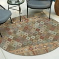 thumbnail image 1 of Unique Loom Baja Outdoor Collection Area Rug - Socarro (7' 10" Round Multi/Gray), 1 of 7