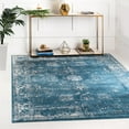 thumbnail image 1 of Unique Loom Sofia Collection Area Rug - Casino (6' 1" Square Blue/Ivory), 1 of 10