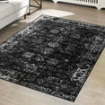 thumbnail image 1 of Unique Loom Sofia Collection Area Rug - Casino (7' 1" x 10' Rectangle Black/Ivory), 1 of 12