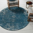 thumbnail image 1 of Unique Loom Sofia Collection Area Rug - Casino (7' Round Blue/Ivory), 1 of 11