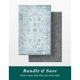 thumbnail image 1 of Unique Loom Sofia Collection Area Rug - Casino Bundle (6' 1" x 9' Rectangle Light Blue/Ivory), 1 of 9
