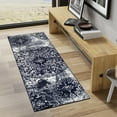 thumbnail image 1 of Unique Loom Sofia Collection Area Rug - Grand (2' x 13' 1" Runner Navy Blue/Ivory), 1 of 7