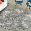 thumbnail image 1 of Unique Loom Sofia Collection Area Rug - Grand (5' 3" Round Gray/Ivory), 1 of 7