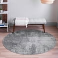 thumbnail image 1 of Unique Loom Sofia Collection Area Rug - Rainier (5' 1" Round Dark Gray/Gray), 1 of 7
