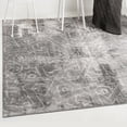 thumbnail image 1 of Unique Loom Sofia Collection Area Rug - Rainier (8' Square Dark Gray/Gray), 1 of 7