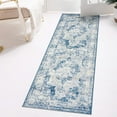 thumbnail image 1 of Unique Loom Sofia Collection Area Rug - Salle Garnier (2' x 13' 1" Runner Blue/Ivory), 1 of 7