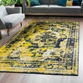 thumbnail image 1 of Unique Loom Sofia Collection Area Rug - Salle Garnier (7' 1" x 10' Rectangle Navy Blue/Yellow), 1 of 6
