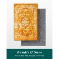 thumbnail image 1 of Unique Loom Sofia Collection Area Rug - Salle Garnier Bundle (5' 3" x 8' Rectangle Orange/Yellow), 1 of 1