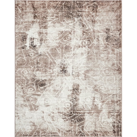 Unique Loom Sofia Distressed Modern Area Rugs, Brown