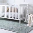 thumbnail image 1 of Unique Loom Soft Solid Shag Collection Area Rug - Aras (8' x 11' Rectangle Sage Green), 1 of 7