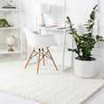 thumbnail image 1 of Unique Loom Soft Solid Shag Collection Area Rug - Aras (8' x 11' Rectangle White), 1 of 7