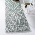 thumbnail image 1 of Unique Loom Soft Touch Shag Collection Area Rug - Dora (2' 7" x 10' Runner Sage Green/Ivory), 1 of 7