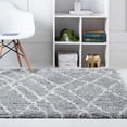 thumbnail image 1 of Unique Loom Soft Touch Shag Collection Area Rug - Dora (8' Square Cloud Gray/Ivory), 1 of 7