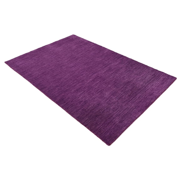 Unique Loom Solid Gava Collection Area Rug - Solid Gava (8' 2" x 11' 6" Rectangle Purple)