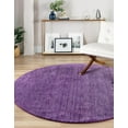 thumbnail image 1 of Unique Loom Solid Gava Collection Area Rug - Solid Gava (9' 10" Round Purple), 1 of 6