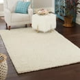thumbnail image 1 of Unique Loom Solid Shag Collection Area Rug (10' x 13' 1" Rectangle Pure Ivory), 1 of 7