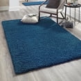thumbnail image 1 of Unique Loom Solid Shag Collection Area Rug (10' x 14' 1" Rectangle Sapphire Blue/Navy Blue), 1 of 7