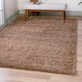 thumbnail image 1 of Unique Loom Solid Shag Collection Area Rug (2' x 3' 1" Rectangle Sandy Brown), 1 of 7