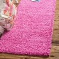 thumbnail image 1 of Unique Loom Solid Shag Collection Area Rug (2' 7" x 13' 1" Runner Taffy Pink), 1 of 7