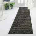 thumbnail image 1 of Unique Loom Solid Shag Collection Area Rug (2' 7" x 16' 5" Runner Graphite Gray), 1 of 7