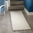 thumbnail image 1 of Unique Loom Solid Shag Collection Area Rug (2' 7" x 19' 8" Runner Pure Ivory), 1 of 7