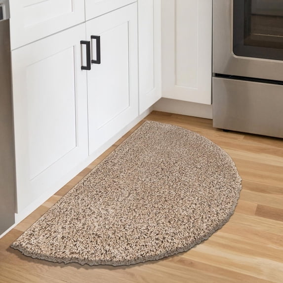 Unique Loom Solid Shag Collection Area Rug (3' 1" x 6' 1" Hearth Taupe)