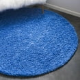 thumbnail image 1 of Unique Loom Solid Shag Collection Area Rug (3' 1" Round Periwinkle Blue), 1 of 7