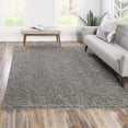 thumbnail image 1 of Unique Loom Solid Shag Collection Area Rug (3' 1" Square Cloud Gray), 1 of 7