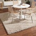 thumbnail image 1 of Unique Loom Solid Shag Collection Area Rug (3' 1" Square Taupe), 1 of 6
