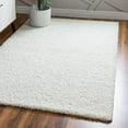 thumbnail image 1 of Unique Loom Solid Shag Collection Area Rug (3' 1" x 5' 3" Rectangle Snow White), 1 of 7