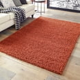 thumbnail image 1 of Unique Loom Solid Shag Collection Area Rug (3' 1" x 5' 3" Rectangle Terracotta), 1 of 7