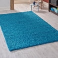 thumbnail image 1 of Unique Loom Solid Shag Collection Area Rug (5' 3" x 8' Rectangle Turquoise), 1 of 7