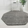 thumbnail image 1 of Unique Loom Solid Shag Collection Area Rug (6' 1" Octagon Cloud Gray), 1 of 7