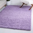 thumbnail image 1 of Unique Loom Solid Shag Collection Area Rug (6' 1" x 9' Rectangle Lilac), 1 of 7