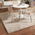 thumbnail image 1 of Unique Loom Solid Shag Collection Area Rug (7' 10" Square Taupe), 1 of 7