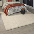 thumbnail image 1 of Unique Loom Solid Shag Collection Area Rug (7' 10" Square Pure Ivory), 1 of 7