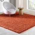 thumbnail image 1 of Unique Loom Solid Shag Collection Area Rug (7' 10" Square Terracotta), 1 of 7