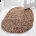thumbnail image 1 of Unique Loom Solid Shag Collection Area Rug (7' 10" x 10' Oval Sandy Brown), 1 of 7