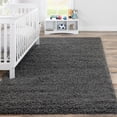 thumbnail image 1 of Unique Loom Solid Shag Collection Area Rug (7' 10" x 11' Rectangle Graphite Gray), 1 of 7