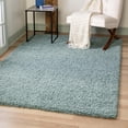 thumbnail image 1 of Unique Loom Solid Shag Collection Area Rug (9' x 12' Rectangle Light Slate Blue), 1 of 7