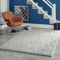 thumbnail image 1 of Unique Loom Solid Shag Rug Cloud Gray 2' 2" x 3' Rectangle Solid Modern Perfect For Living Room Bed Room Dining Room Office, 1 of 2
