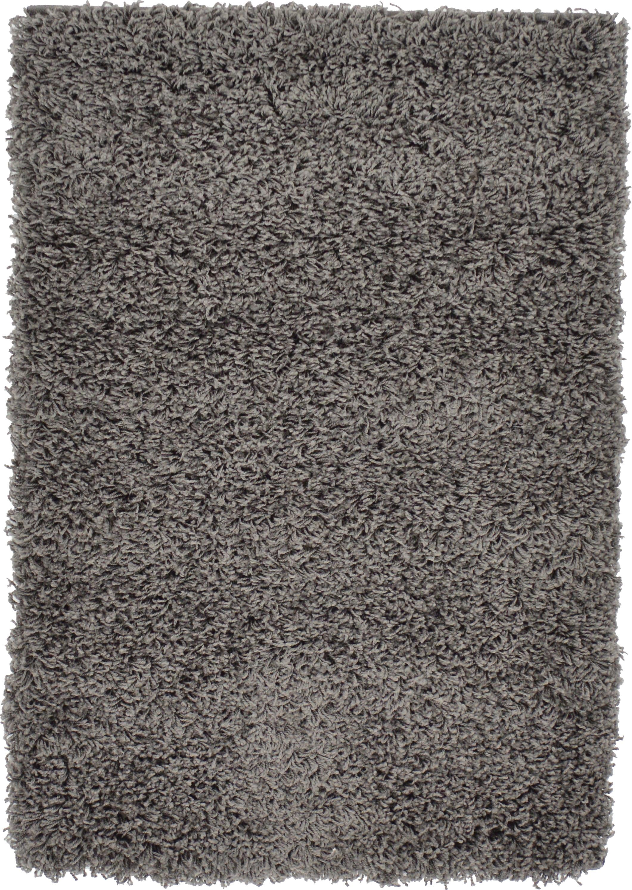 Graphite Gray Reversible Shag Rectangular Rug, Easy Care & Stain-Resistant