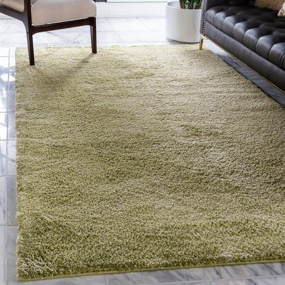 Unique Loom Solo Collection Area Rug - Calabasas (2' 2" x 3' 1" Rectangle Light Green)