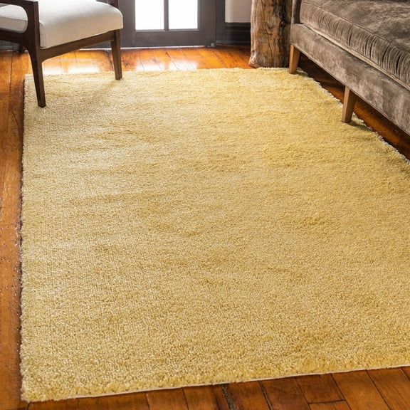 Unique Loom Solo Collection Area Rug - Calabasas (2' 2" x 3' 1" Rectangle Yellow)
