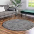 thumbnail image 1 of Unique Loom Solo Collection Area Rug - Calabasas (8' Round Gray), 1 of 7